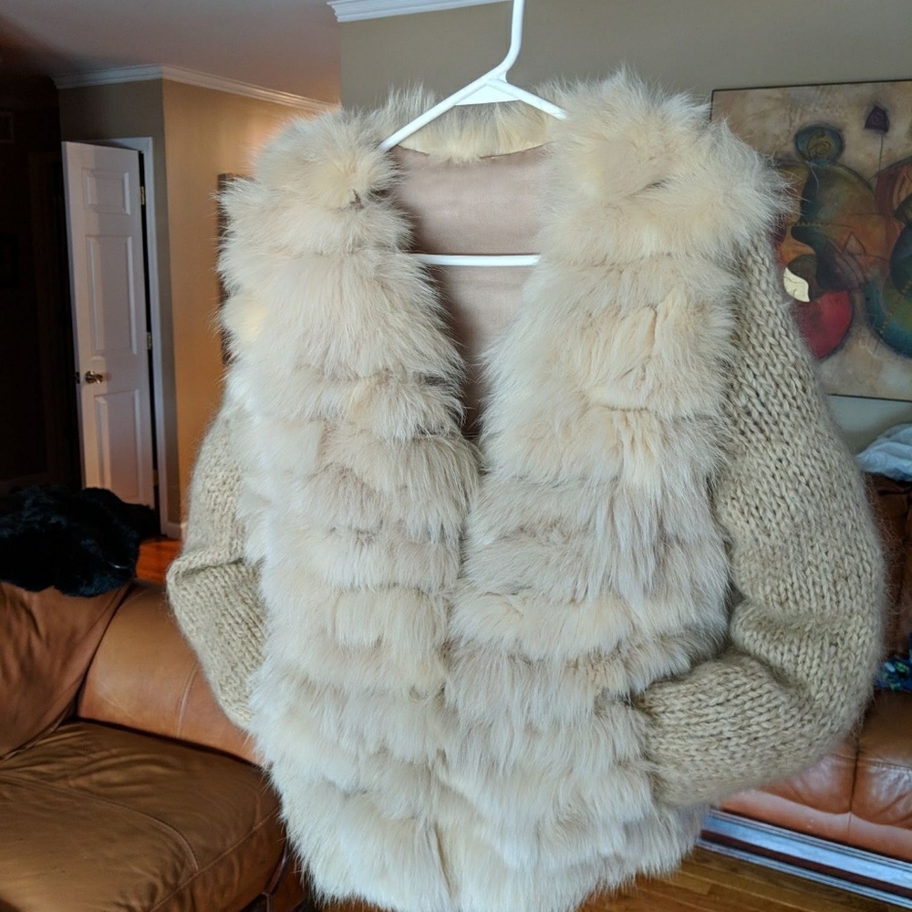Real fox coat